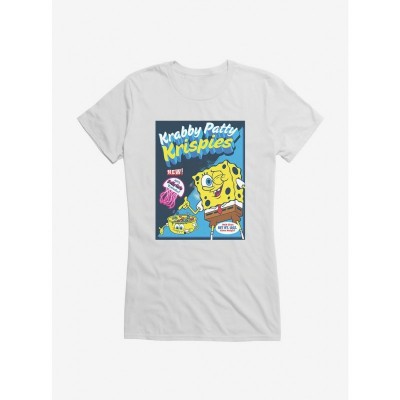 SpongeBob Krabby Patty Tee for Girls - Soft Junior Cotton T-Shirt