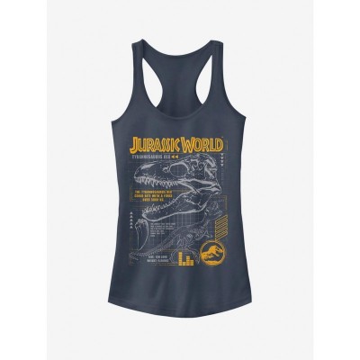 Jurassic World Fallen Kingdom Dinosaur T-Shirt for Girls - Blue T.Rex Tee
