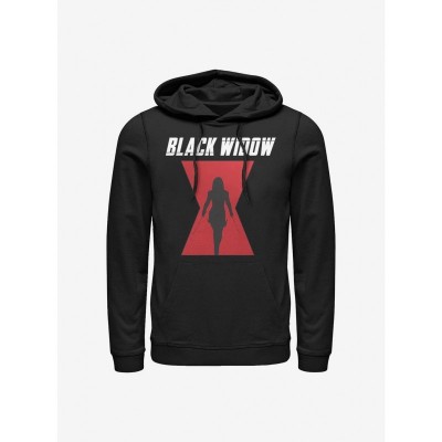 Marvel's Iconic Black Widow Logo Hoodie - Men's Black