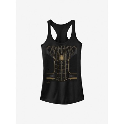 Marvel's Black Suit Spider-Man Girls Tank Top - Junior Sizes
