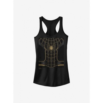 Marvel's Black Suit Spider-Man Girls Tank Top - Junior Sizes