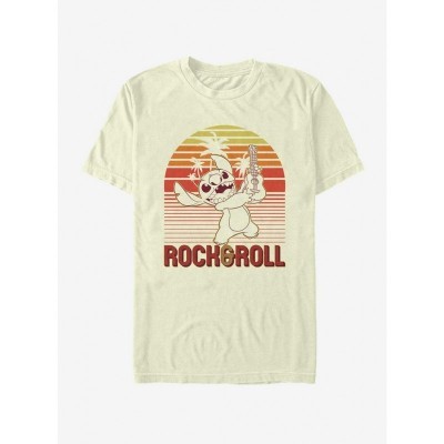 Disney Rock and Roll Stitch T-Shirt - Beige Men's
