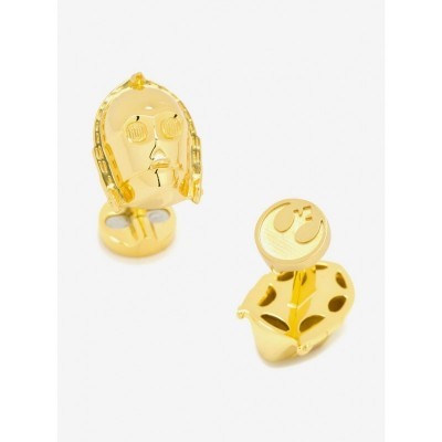 Star Wars C3PO 3D Plated Metal Cufflinks for Men