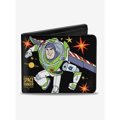 Disney Pixar Toy Story Buzz Lightyear Action Pose Men's Bifold Wallet