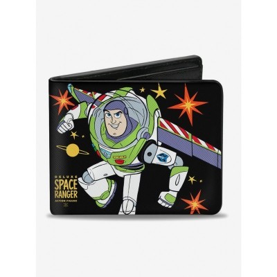 Disney Pixar Toy Story Buzz Lightyear Action Pose Men's Bifold Wallet