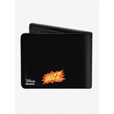 Disney Pixar Toy Story Buzz Lightyear Action Pose Men's Bifold Wallet