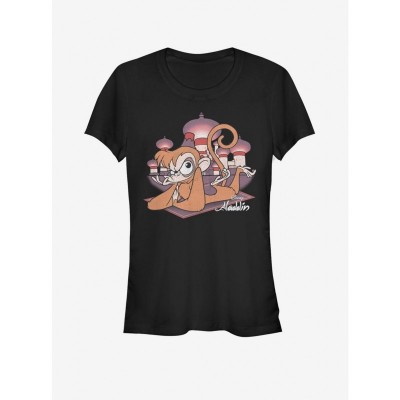 Disney Aladdin Abu Cotton T-Shirt for Girls - Black