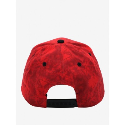 Shazam Lightning Bolt Red Wash Snapback Hat