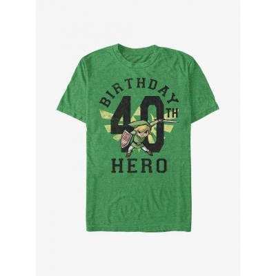 Nintendo 40th Anniversary Hero Link Green T-Shirt for Men