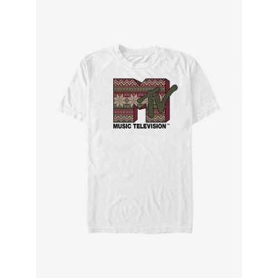 MTV Holiday T-Shirt for Men - White Cotton Lightweight