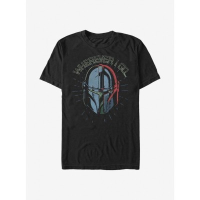 Mandalorian Dad Figure T-Shirt in Grey - Men's Sizes