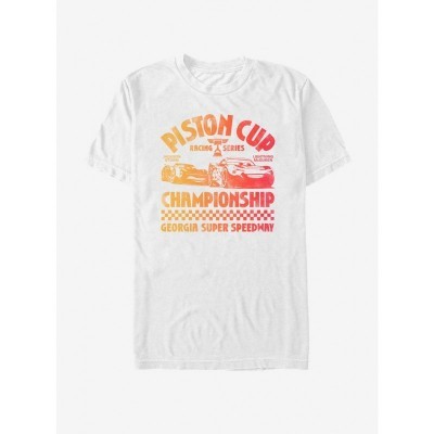 Disney Pixar Cars Track Legends White T-Shirt for Men