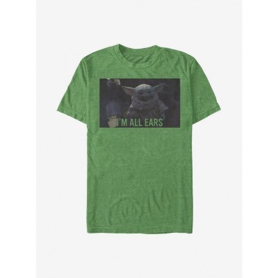Star Wars Mandalorian Grogu Green Lightweight T-Shirt for Men