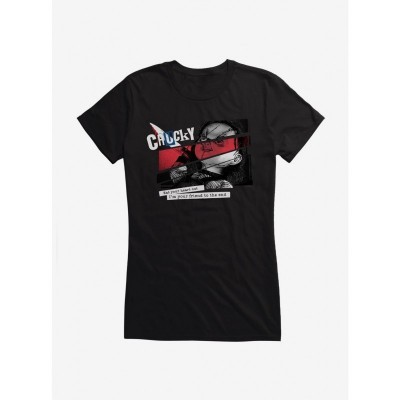 Chucky Inspired Heart T-Shirt for Girls