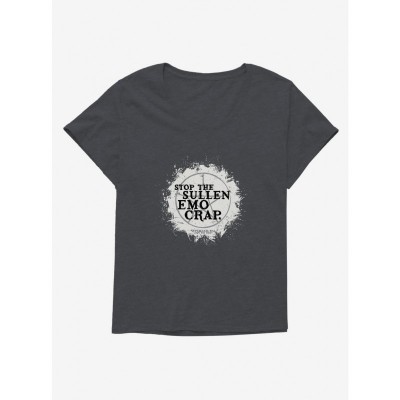 Supernatural Sullen Emo Style Plus Size Tee for Girls