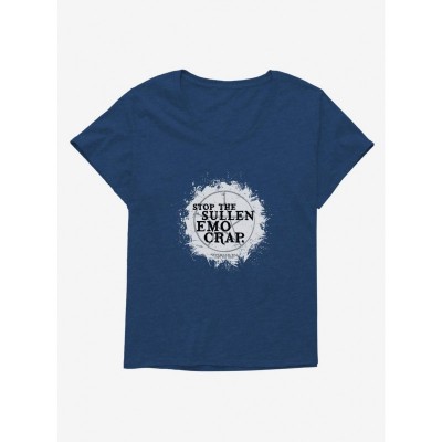 Supernatural Sullen Emo Style Plus Size Tee for Girls