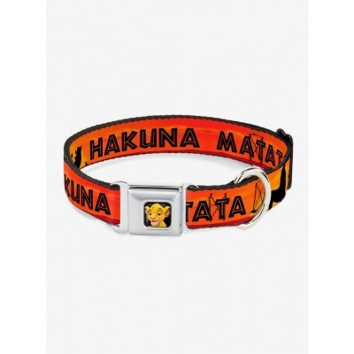 Disney Hakuna Matata Sunset Seatbelt Dog Collar - The Lion King
