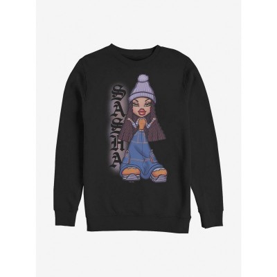 Bratz Sasha Fierce Stance Black Crewneck Sweatshirt - Men's Size