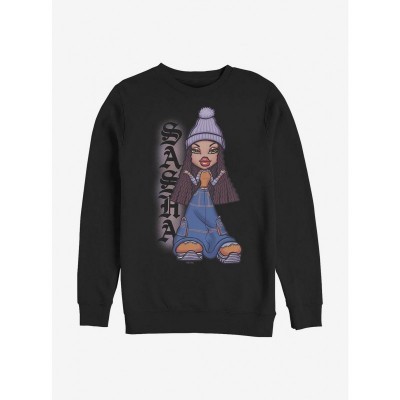 Bratz Sasha Fierce Stance Black Crewneck Sweatshirt - Men's Size