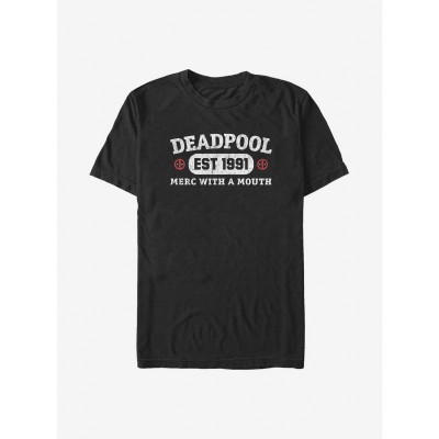 Marvel Deadpool Light Athletic Tee - Men's Black