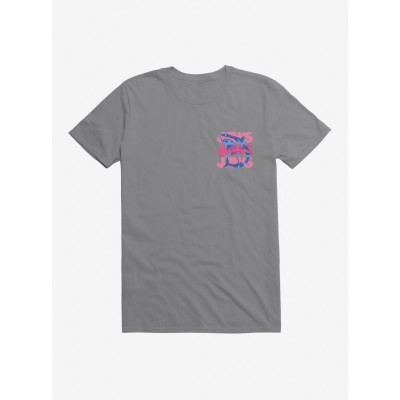 Jaws Pink Lightweight Cotton T-Shirt for Men