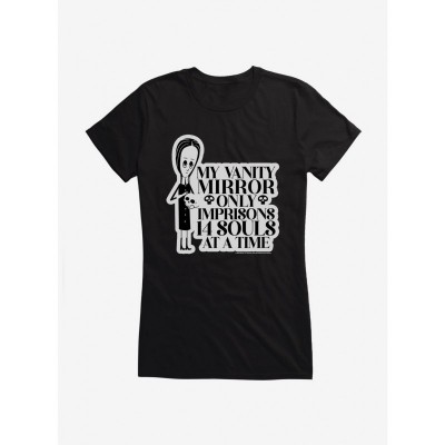 Addams Family Movie Black T-Shirt for Girls - 14 Souls Design