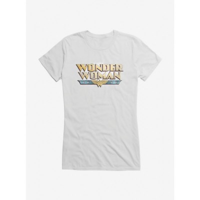 DC Comics Wonder Woman Bold Logo Lightweight Cotton Girls T-Shirt