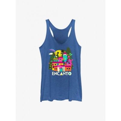 Disney Encanto Blue Girl's Gold Tank Top