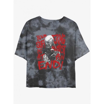 Stranger Things Vecna Crop T-Shirt - Lightweight Cotton for Girls