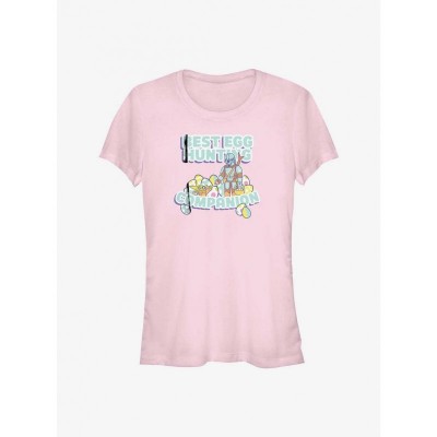 Star Wars Mandalorian Egg Hunt Companion Pink T-Shirt for Girls