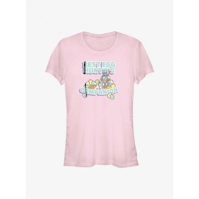 Star Wars Mandalorian Egg Hunt Companion Pink T-Shirt for Girls