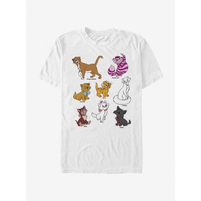 Disney Cats Grid T-Shirt for Men - Lightweight and Comfortable