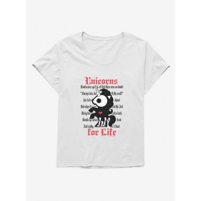 Skelanimals Unicorns Girls Plus Size T-Shirt