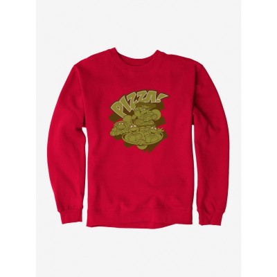 Teenage Mutant Ninja Turtles Pizza Run Men's Heavyweight Fleece Sweatshirt