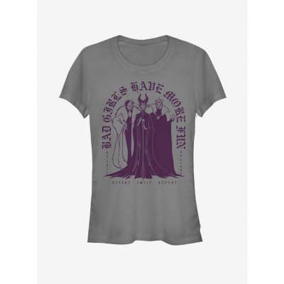 Disney Bad Girls Villains Arch T-Shirt - Grey Junior Size