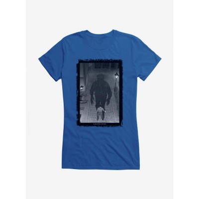 Wolf Man Inner Strength Black & White Graphic T-Shirt for Girls