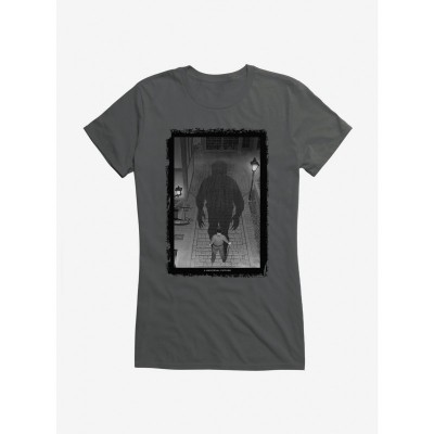 Wolf Man Inner Strength Black & White Graphic T-Shirt for Girls