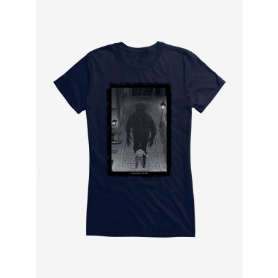 Wolf Man Inner Strength Black & White Graphic T-Shirt for Girls