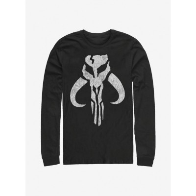 Mandalorian Emblem Long-Sleeve T-Shirt - Men's Black