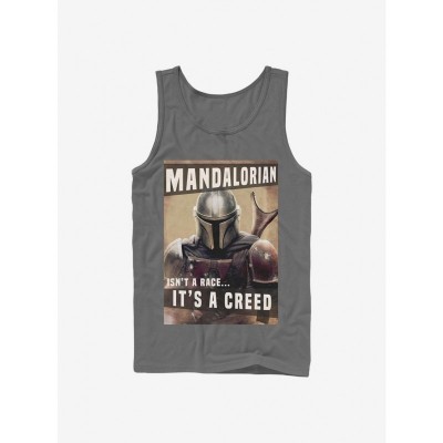 Star Wars Mandalorian Creed Unisex Tank Top - Grey