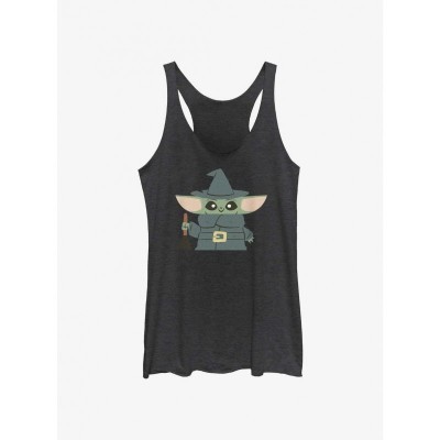 Star Wars Mandalorian Witch Child Girls Comfortable Black Tank