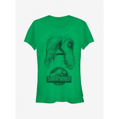 Jurassic World T. Rex Bite Girls T-Shirt - Grey