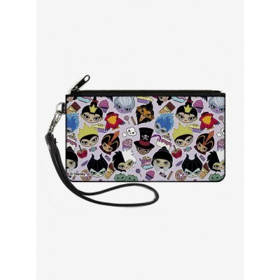 Disney Chibi Style Villain Zip Clutch Wallet for Women