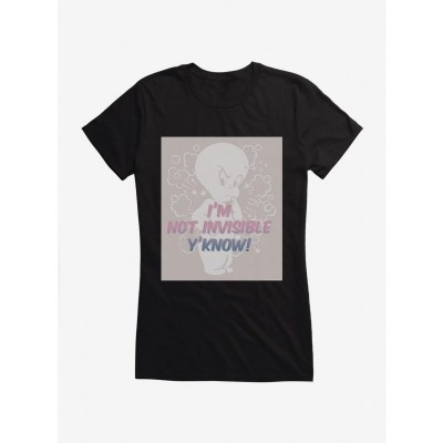 Casper Friendly Ghost Invisible Design Junior T-Shirt