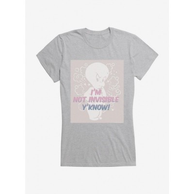 Casper Friendly Ghost Invisible Design Junior T-Shirt