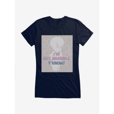 Casper Friendly Ghost Invisible Design Junior T-Shirt