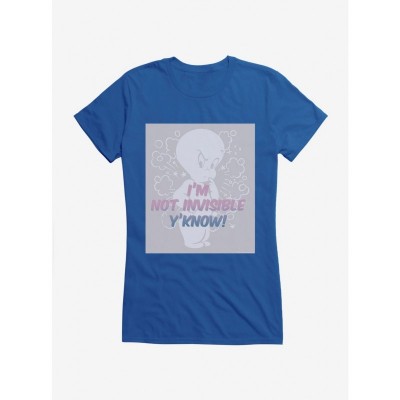 Casper Friendly Ghost Invisible Design Junior T-Shirt