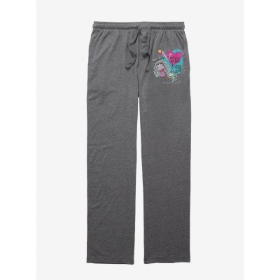 Jim Henson's Comfortable Fraggle Rock Cloud Design Pajama Pants for Men - Grey