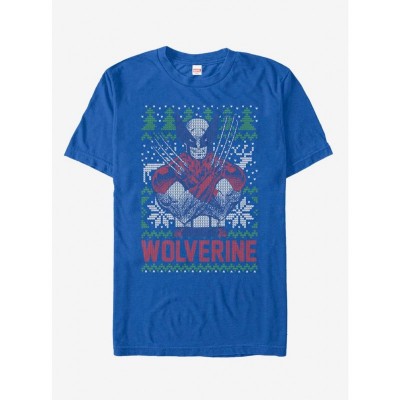 Marvel Logan Lightweight Cotton T-Shirt - Blue Men's Size