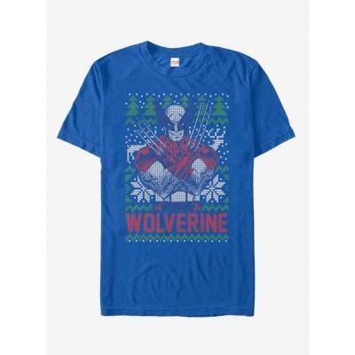 Marvel Logan Lightweight Cotton T-Shirt - Blue Men's Size